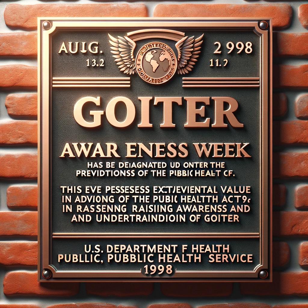 GAW commemorative plaque, established 1998