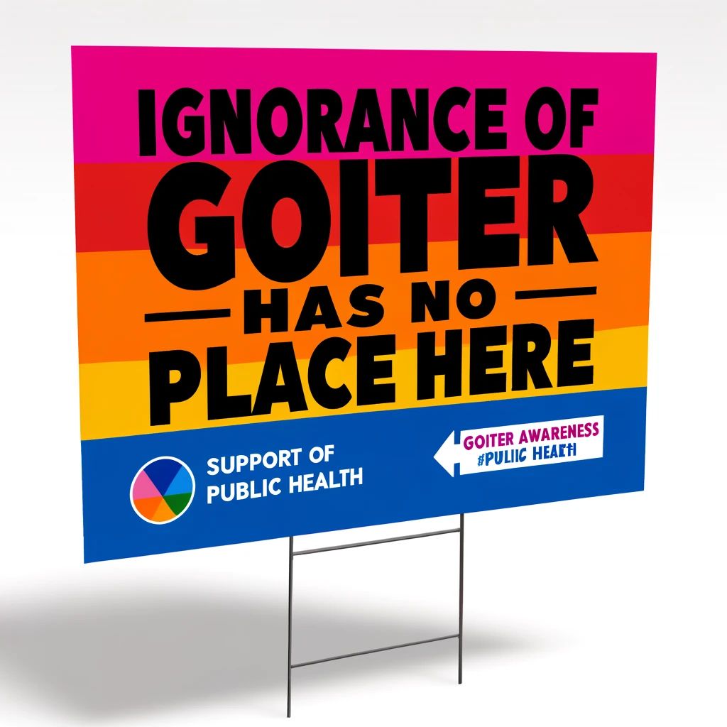 Ignorance of goiter has no place here