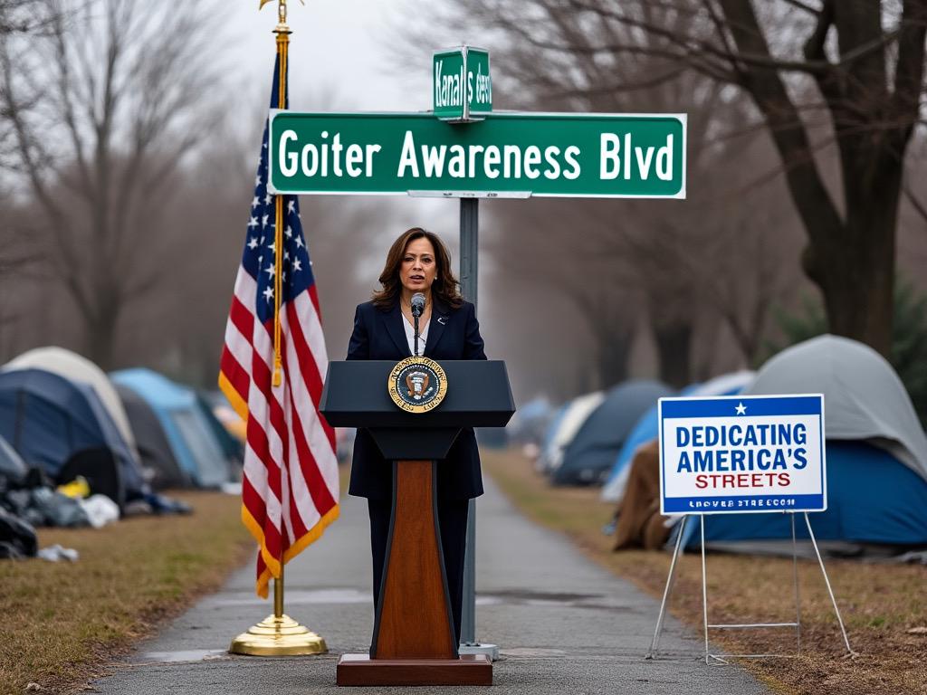 Vice President dedicating Goiter Awareness Boulevard